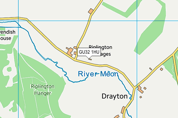 GU32 1HU map - OS VectorMap District (Ordnance Survey)