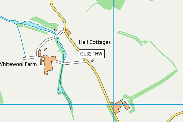 GU32 1HW map - OS VectorMap District (Ordnance Survey)