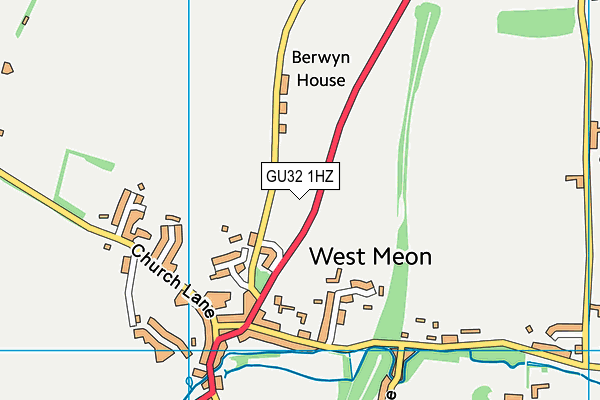 GU32 1HZ map - OS VectorMap District (Ordnance Survey)