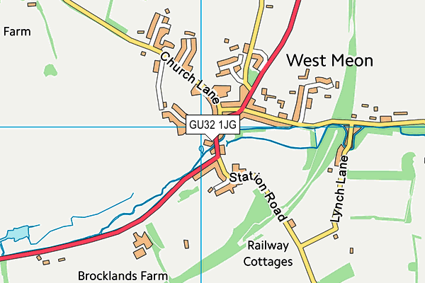 GU32 1JG map - OS VectorMap District (Ordnance Survey)