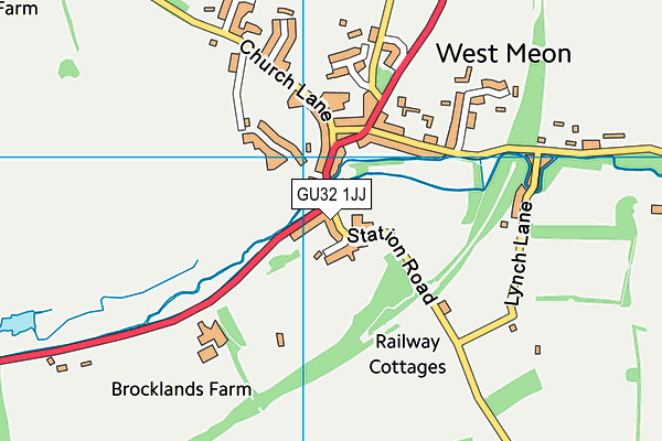 GU32 1JJ map - OS VectorMap District (Ordnance Survey)