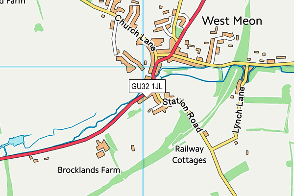 GU32 1JL map - OS VectorMap District (Ordnance Survey)