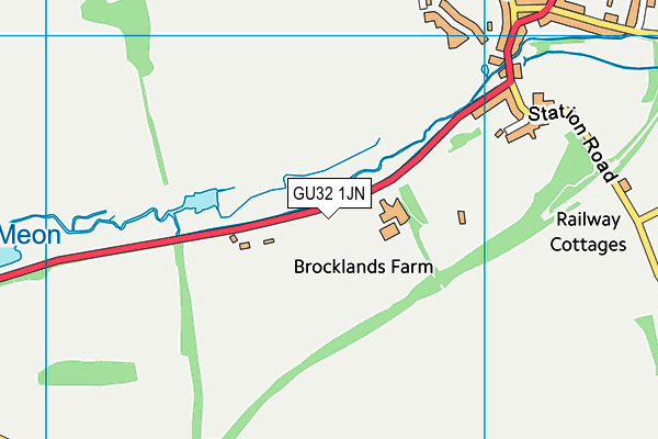 GU32 1JN map - OS VectorMap District (Ordnance Survey)