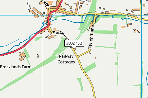 GU32 1JQ map - OS VectorMap District (Ordnance Survey)