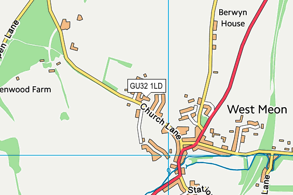 GU32 1LD map - OS VectorMap District (Ordnance Survey)