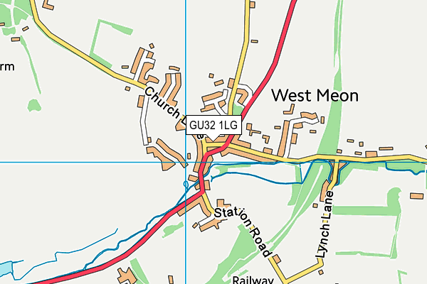 GU32 1LG map - OS VectorMap District (Ordnance Survey)