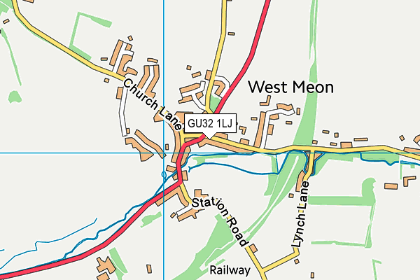 GU32 1LJ map - OS VectorMap District (Ordnance Survey)