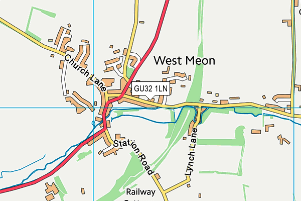 GU32 1LN map - OS VectorMap District (Ordnance Survey)