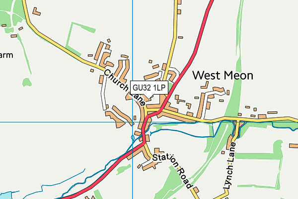GU32 1LP map - OS VectorMap District (Ordnance Survey)