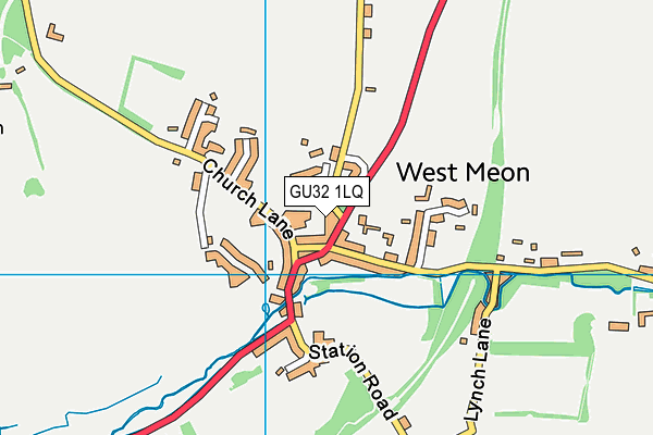 GU32 1LQ map - OS VectorMap District (Ordnance Survey)