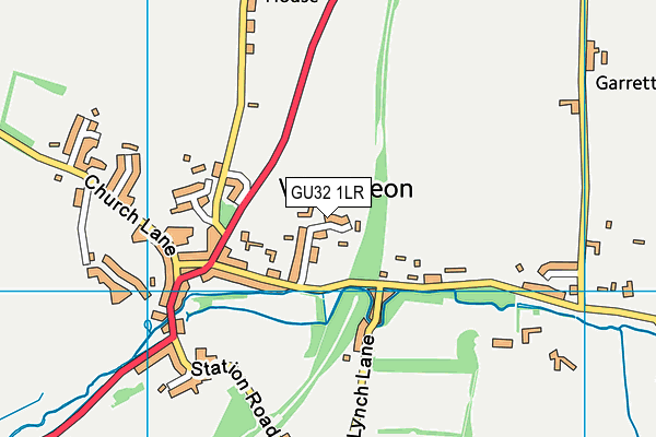 GU32 1LR map - OS VectorMap District (Ordnance Survey)