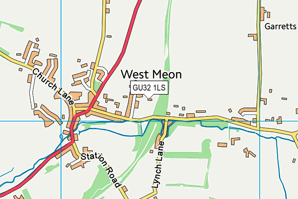 GU32 1LS map - OS VectorMap District (Ordnance Survey)