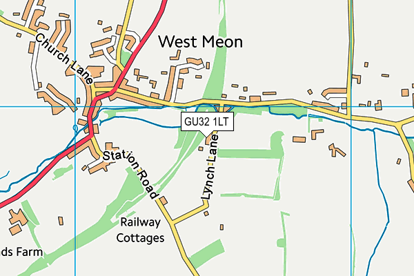 GU32 1LT map - OS VectorMap District (Ordnance Survey)