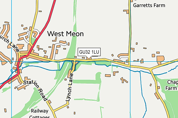 GU32 1LU map - OS VectorMap District (Ordnance Survey)