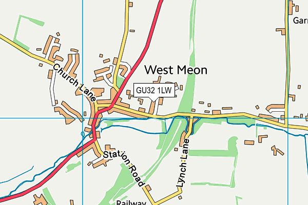 GU32 1LW map - OS VectorMap District (Ordnance Survey)