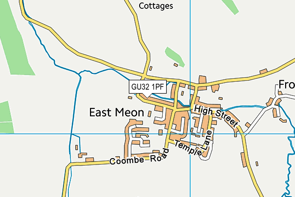 East Meon Village Hall map (GU32 1PF) - OS VectorMap District (Ordnance Survey)