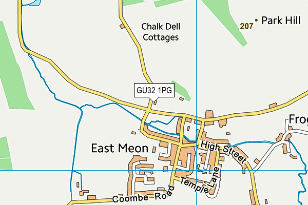 GU32 1PG map - OS VectorMap District (Ordnance Survey)