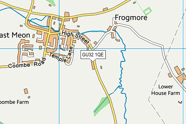 GU32 1QE map - OS VectorMap District (Ordnance Survey)