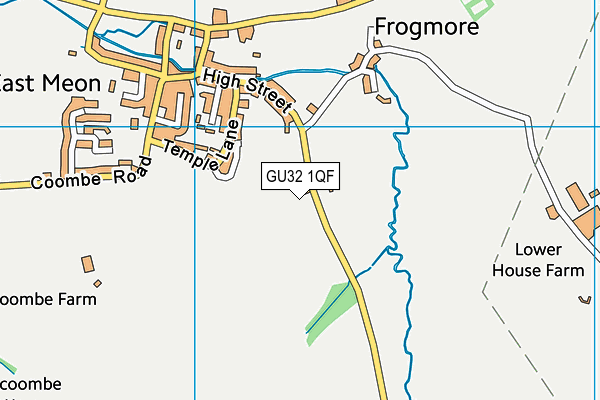 GU32 1QF map - OS VectorMap District (Ordnance Survey)