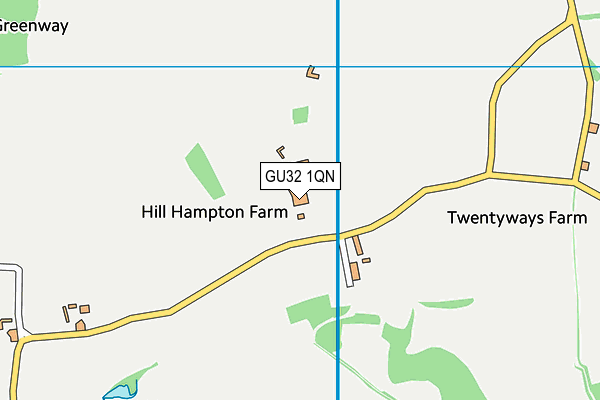 GU32 1QN map - OS VectorMap District (Ordnance Survey)