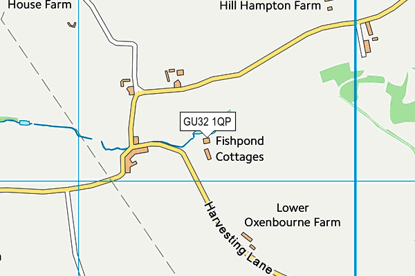 GU32 1QP map - OS VectorMap District (Ordnance Survey)