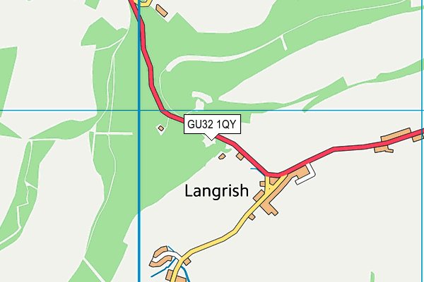 GU32 1QY map - OS VectorMap District (Ordnance Survey)