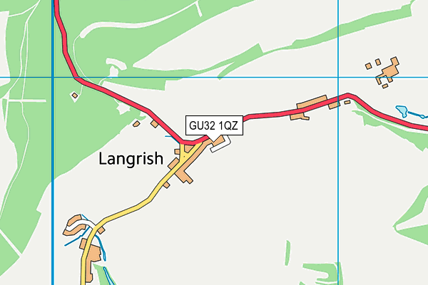 GU32 1QZ map - OS VectorMap District (Ordnance Survey)