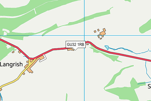 GU32 1RB map - OS VectorMap District (Ordnance Survey)