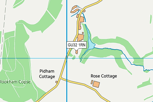 GU32 1RN map - OS VectorMap District (Ordnance Survey)