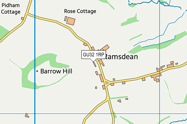 GU32 1RP map - OS VectorMap District (Ordnance Survey)