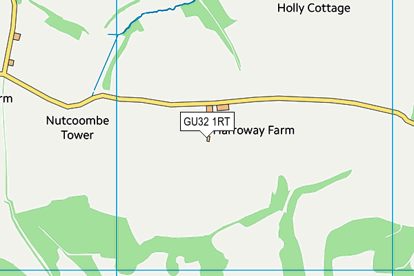 GU32 1RT map - OS VectorMap District (Ordnance Survey)