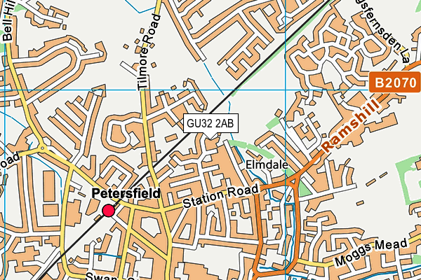 GU32 2AB map - OS VectorMap District (Ordnance Survey)