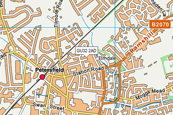 GU32 2AD map - OS VectorMap District (Ordnance Survey)