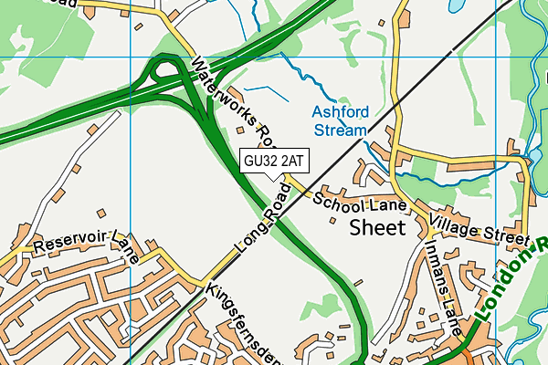 GU32 2AT map - OS VectorMap District (Ordnance Survey)