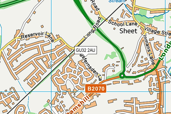 GU32 2AU map - OS VectorMap District (Ordnance Survey)