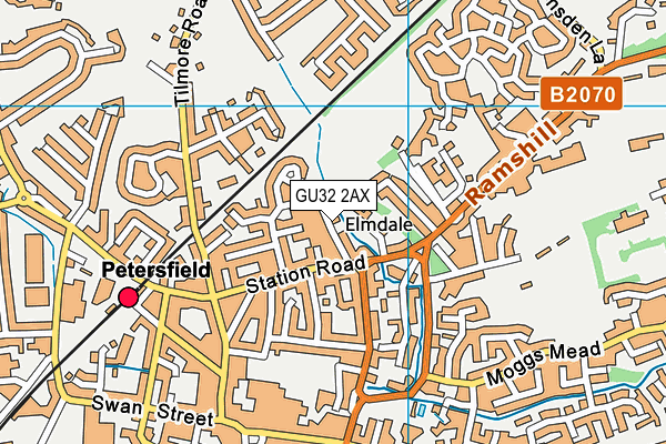 GU32 2AX map - OS VectorMap District (Ordnance Survey)