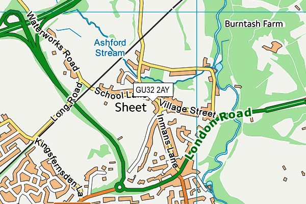 GU32 2AY map - OS VectorMap District (Ordnance Survey)