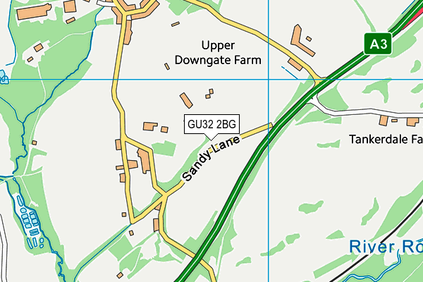 GU32 2BG map - OS VectorMap District (Ordnance Survey)