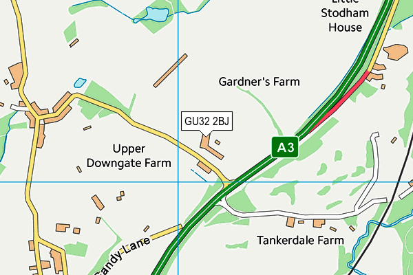 GU32 2BJ map - OS VectorMap District (Ordnance Survey)