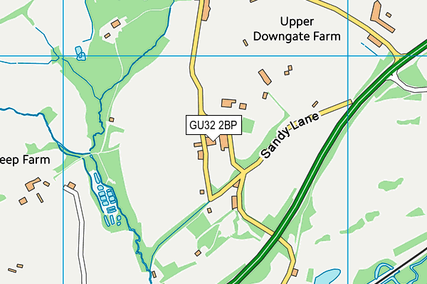 GU32 2BP map - OS VectorMap District (Ordnance Survey)