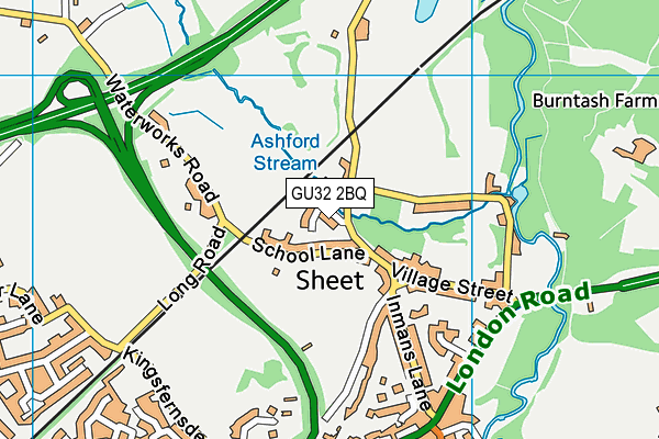 GU32 2BQ map - OS VectorMap District (Ordnance Survey)