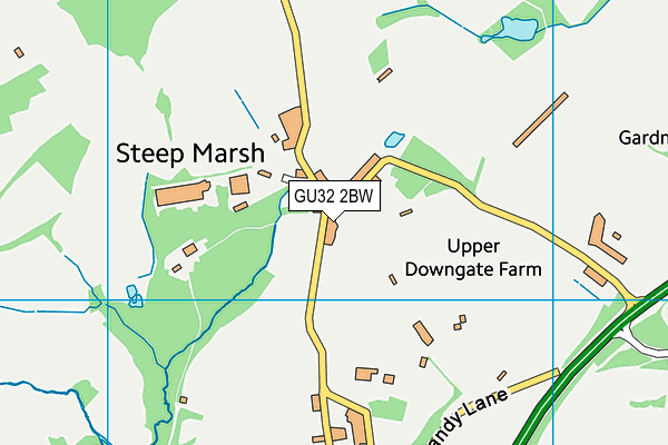 GU32 2BW map - OS VectorMap District (Ordnance Survey)