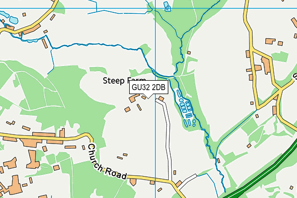 GU32 2DB map - OS VectorMap District (Ordnance Survey)