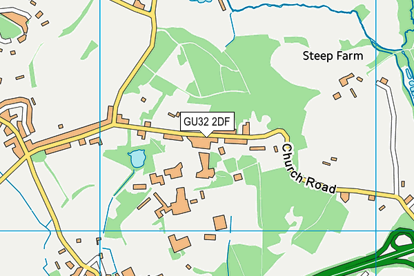 GU32 2DF map - OS VectorMap District (Ordnance Survey)