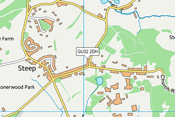 GU32 2DH map - OS VectorMap District (Ordnance Survey)