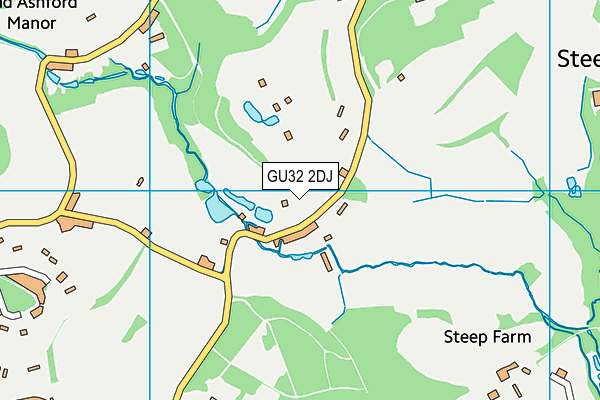 GU32 2DJ map - OS VectorMap District (Ordnance Survey)