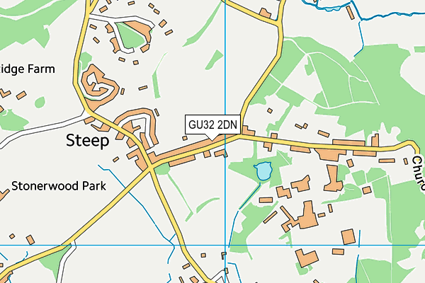 GU32 2DN map - OS VectorMap District (Ordnance Survey)