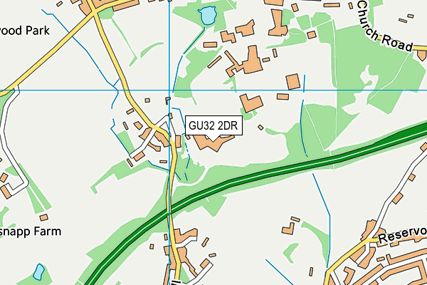 GU32 2DR map - OS VectorMap District (Ordnance Survey)