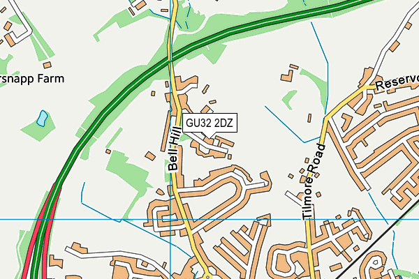GU32 2DZ map - OS VectorMap District (Ordnance Survey)