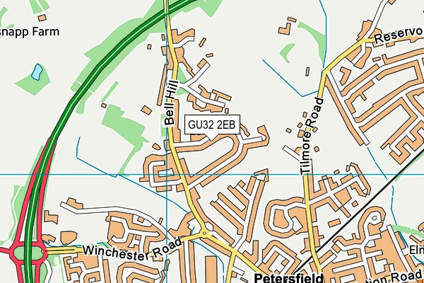 GU32 2EB map - OS VectorMap District (Ordnance Survey)